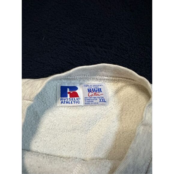 Vintage 90s Russell Athletic University Of Miami Crewneck Sweater XXL High Cotto - Picture 5 of 8